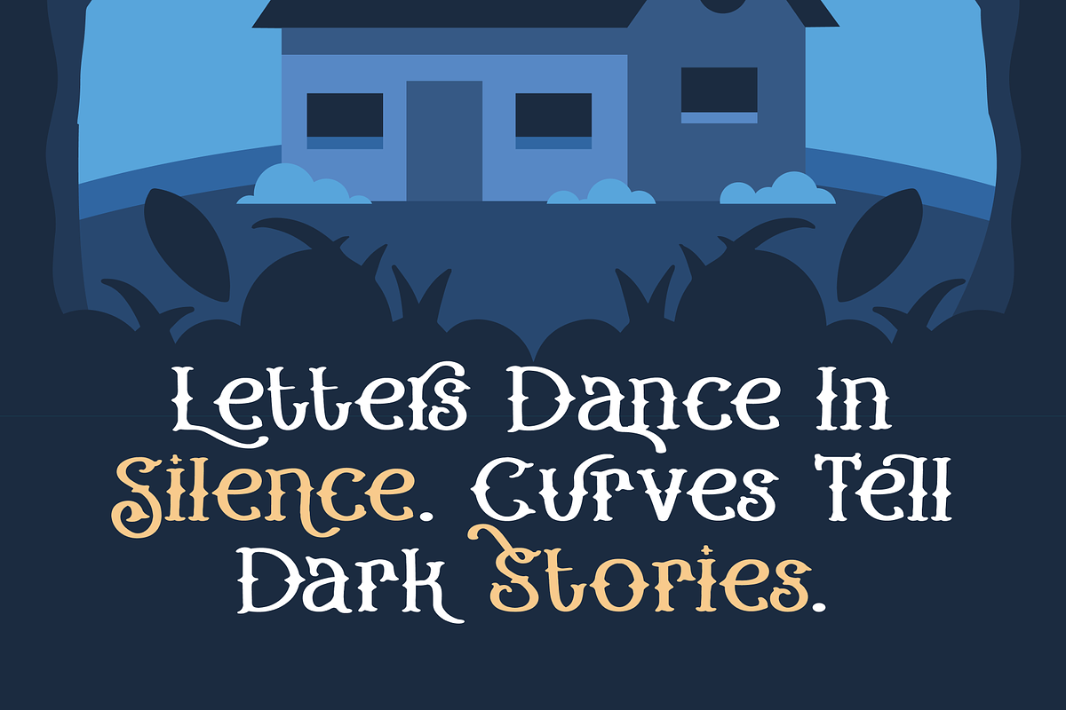 Ghost Scribe: Eerie Handwritten Font, a Handwritten Font by Helotype (Photo 2 of 8)