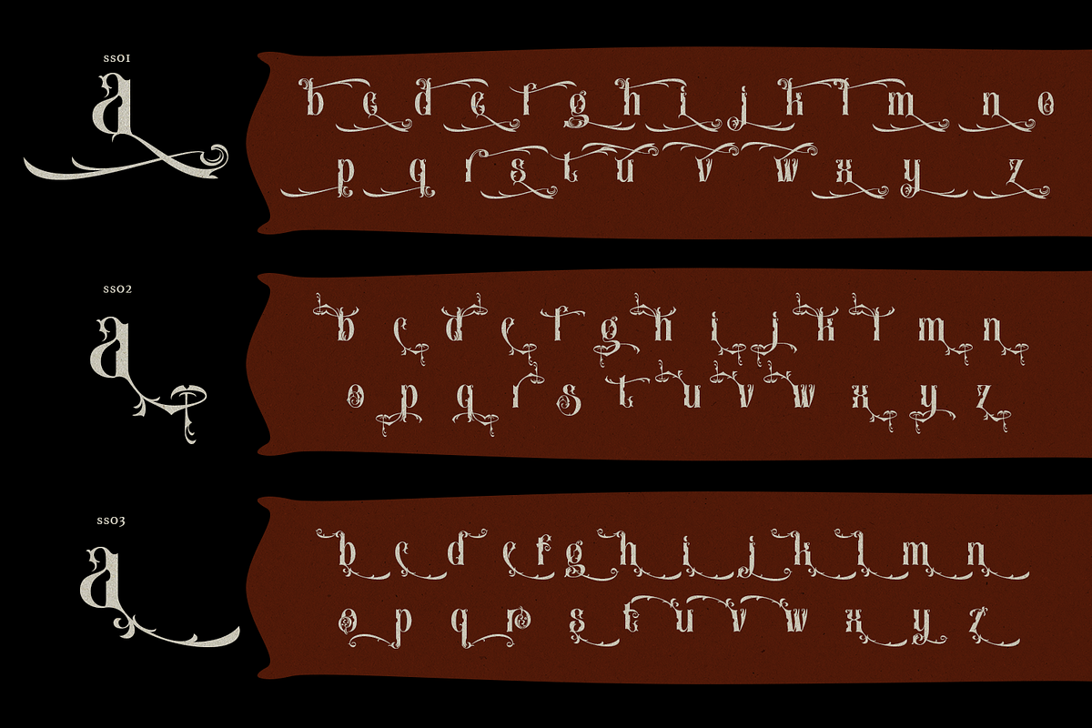Heritangle Victorian Font, a Blackletter Font by madeDeduk (Photo 9 of 11)