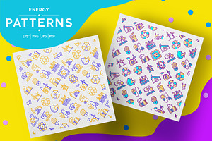 Energy Patterns Collection, a Pattern Graphic by Alex Blogoodf