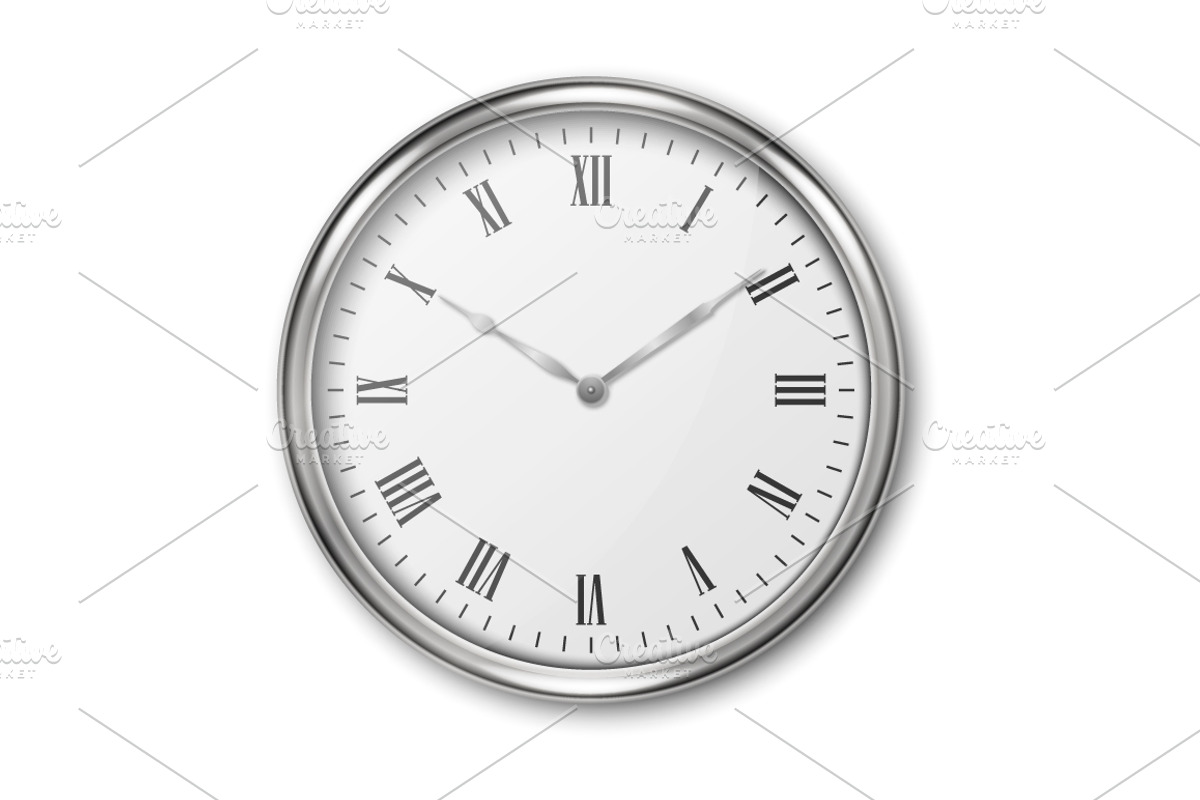 Wall Office Clock. Vector Set., an Object Graphic by Gomolach (Photo 7 of 10)
