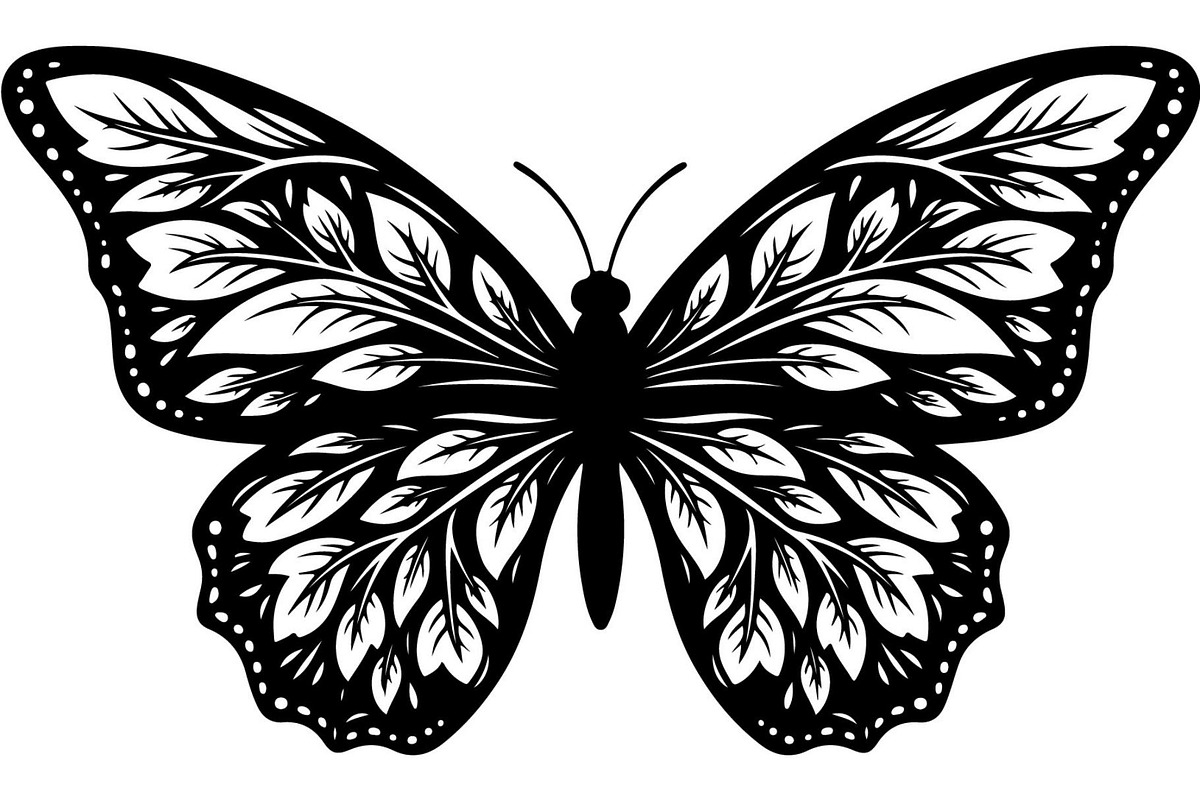 Beautiful Butterfly Silhouette, an Object Graphic by Designer_Momina (Photo 15 of 20)