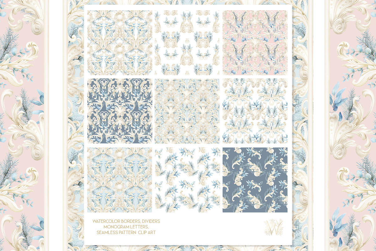 Winter Deer Borders, wedding png, a Decorative Illustration by WonderWonder (Photo 9 of 18)