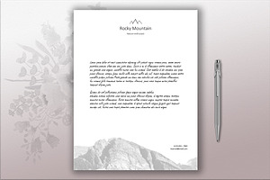 Mountain Letterhead Template