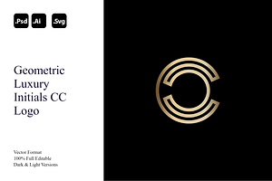 Minimalist Luxury Initials CC Logo, a Branding & Logo Template by Luxury Logos