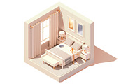 Vector isometric rooms, a Decorative Illustration by tele52 (Thumbnail 13 of 23)