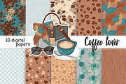 Coffee Lover Pattern, a Pattern Graphic by GlamArtZhanna (Thumbnail 3 of 3)