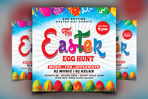 Easter Egg Hunt Flyer, a Flyer Template by AfzaalGraphics