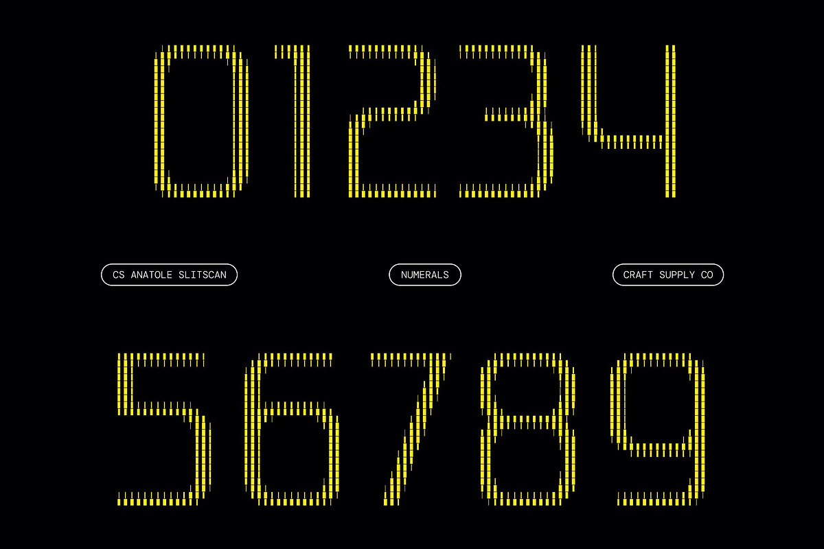 CS Anatole Slitscan, a Sans Serif Font by Craft Supply Co. (Photo 4 of 8)