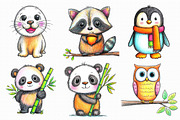 Baby Animal Clipart Bundle, an Illustration by Libby Wishes (Thumbnail 6 of 9)