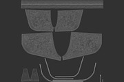 Blue Women Sport Shorts 3D Model, an Object 3D Model by rebrandy (Thumbnail 6 of 9)