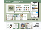 Instagram Post Templates for Airbnb, a Social Media Template by Templatables (Thumbnail 9 of 12)