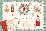 Christmas Tale - Cottagecore clipart, a Decorative Illustration by polikarpovaart (Thumbnail 1 of 19)