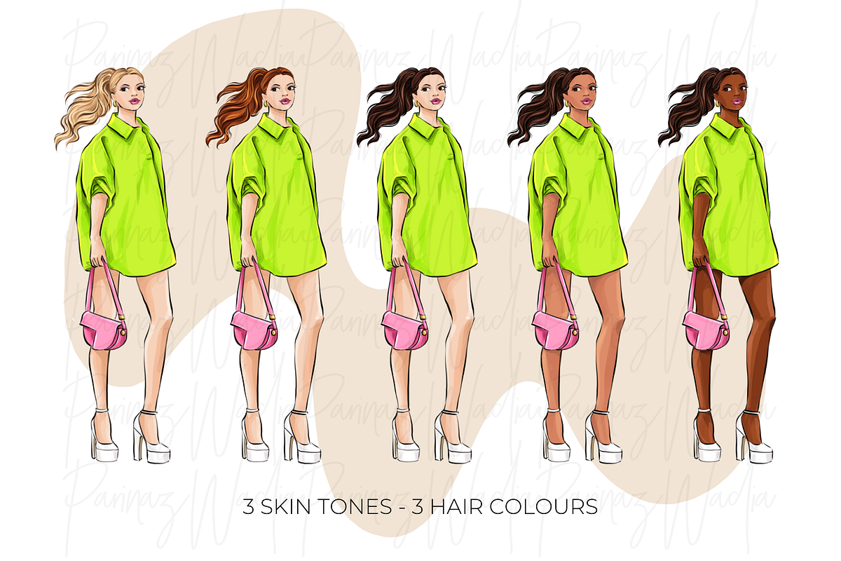 Fashion Girls 55 clipart png, an Illustration by Parinaz Wadia Design (Photo 5 of 11)