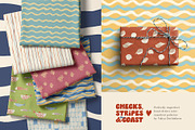 Coastal patterns Stripe Wave Retro, a Pattern Graphic by Yuliya Derbisheva (Thumbnail 7 of 13)