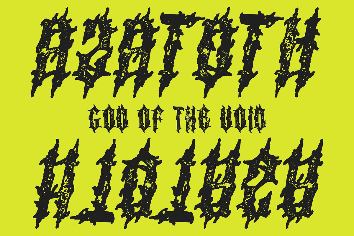 CS Minotaur Stamp, a Blackletter Font by Craft Supply Co. (Photo 4 of 8)