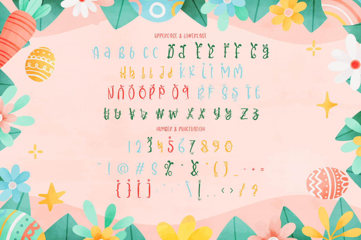 Spring Easter Spring Easter Font, a Font by PutraCetol Studio (Photo 7 of 11)