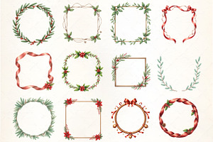 Christmas Coquette Frame Clipart Bun, an Illustration by CrexoraLab