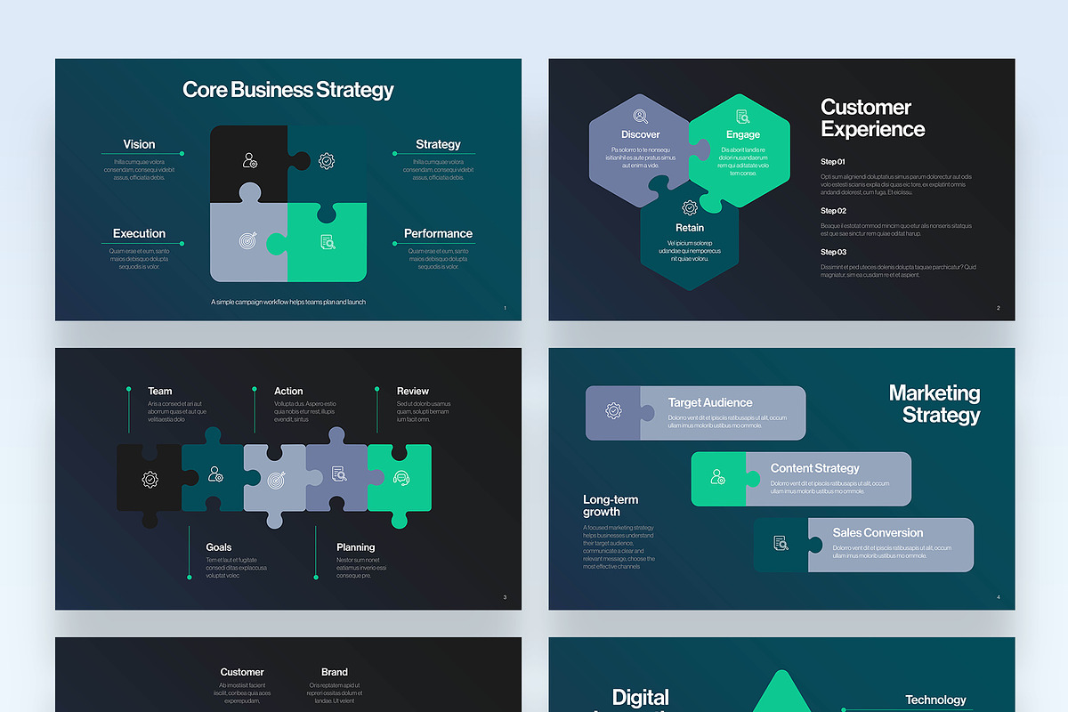 Puzzle Infographic Presentation, a Presentation Template by BrandPacks (Photo 4 of 4)