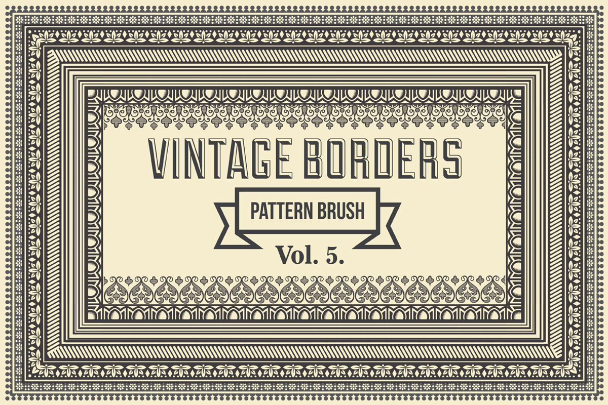 Vintage Borders Pattern Brushes 5