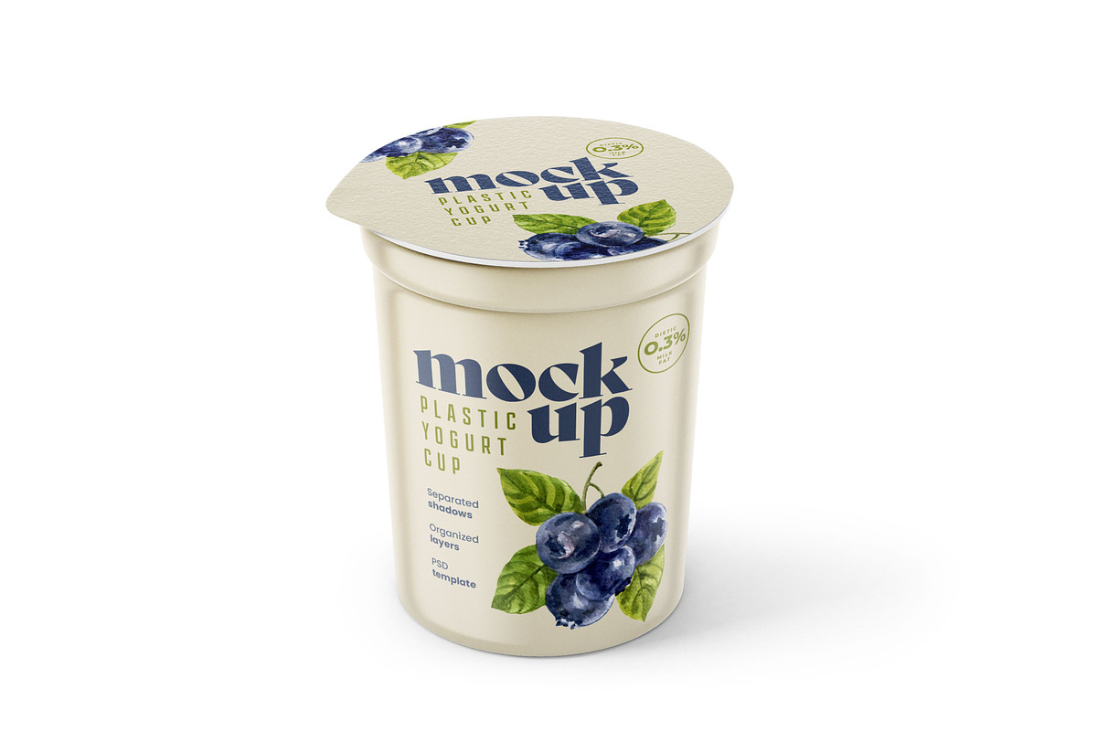 Yogurt Cup Mockup Set | Packaging, a Cups & Container Mockup by Deeplab (Photo 18 of 19)