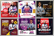 150+ Church Flyers Bundle, a Flyer Template by AfzaalGraphics (Thumbnail 10 of 18)