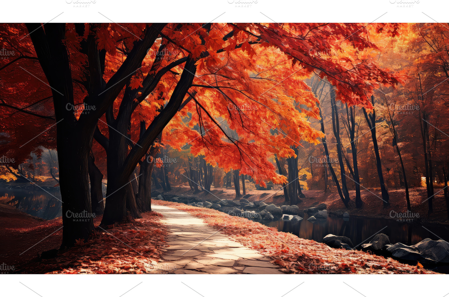 amazing maple october concept, an Abstract Photo by pikepicture