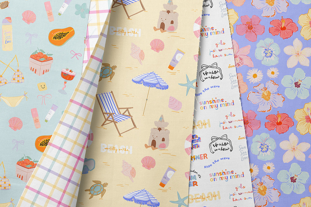 Trendy Summer Girl Clipart & Quotes, a Seasonal Illustration by Ruslana Lubenets (Photo 14 of 16)