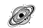 60 Planet Orbit Abstract Silhouette, an Empty State Illustration by Amazin_art (Thumbnail 30 of 35)