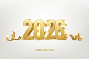 Happy New Year 2026, a Background Graphic by AlexMstudio (Thumbnail 1 of 3)