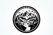 60 Eco Globe Landscape Silhouette, a Technology Illustration by Amazin_art (Thumbnail 31 of 49)