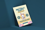 Floral Bunny - Birthday Invitation, an Invitation Template by VUNIRA (Thumbnail 2 of 2)