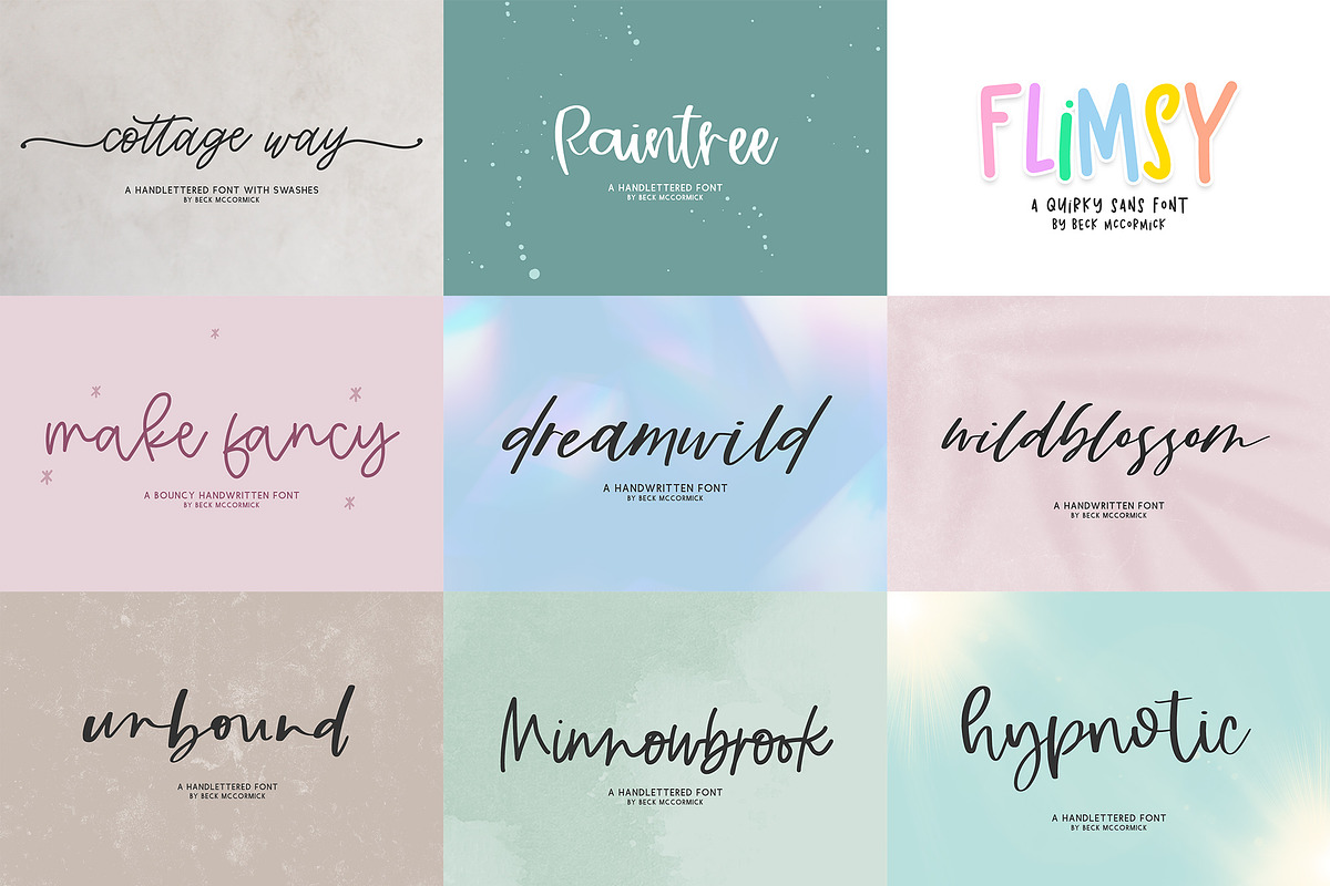 Handlettered Font Bundle preview 7