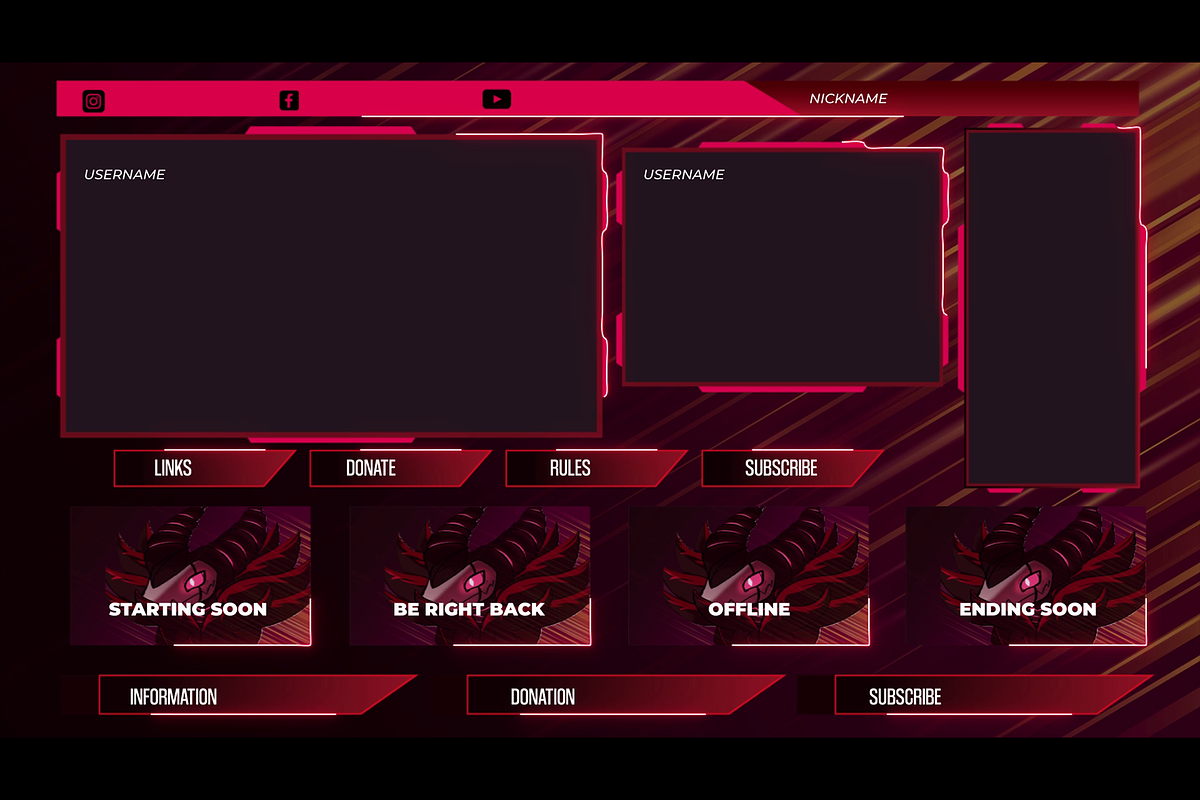 Twitch Overlay - Twitch Gaming Kit, a Branding & Logo Template by Graphix Studio (Photo 2 of 4)