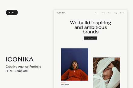 Iconika - Portfolio HTML Template, a HTML Template by gracethemes_st