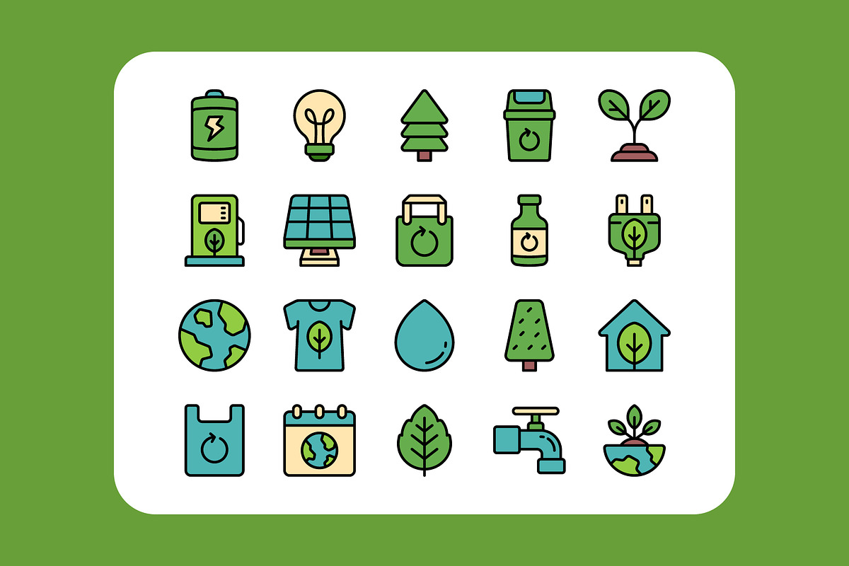 40 Environment Day Icon Pack, a Duotone Icon by Bilicube Studio (Photo 4 of 4)