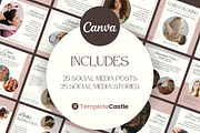 50 Hairstylist Instagram Stories, a Templates & Theme by TemplateCastleStore (Thumbnail 5 of 9)