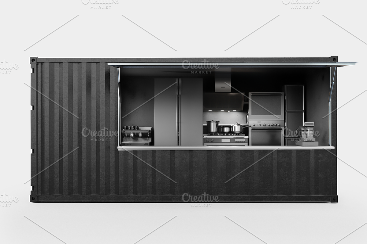 Container. PSD MOCK UP, a Cups & Container Mockup by Egor Shkolnikov (Photo 7 of 7)