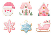 Christmas sugar cookie clipart, an Illustration by CreationArt (Thumbnail 5 of 7)