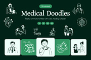 Animated Medical Doodles Set, an Outline Icon by Vectors Market (Thumbnail 1 of 5)