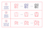 Mega Bundle Vol 3 Line Icons, an Outline Icon by Made by Made (Thumbnail 6 of 10)