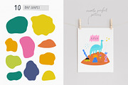 Dinosaur island - 250+ elements, an Animal Illustration by Olia (Thumbnail 10 of 12)