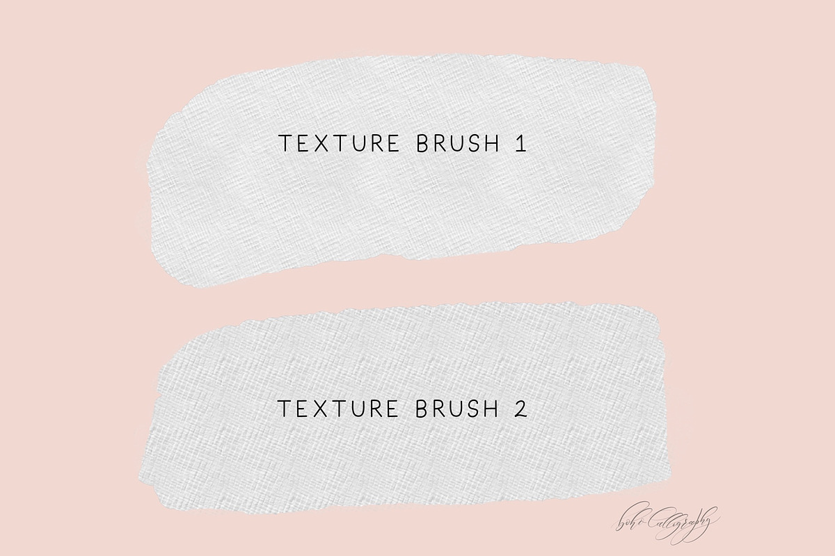 Paper Texture Brush for Procreate, a Brush Add-On by BohoCalligraphy (Photo 2 of 3)