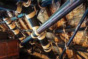Roof structure of a traditional house in Shirakawa-go, Japan, an Architecture Photo by GoodGoods
