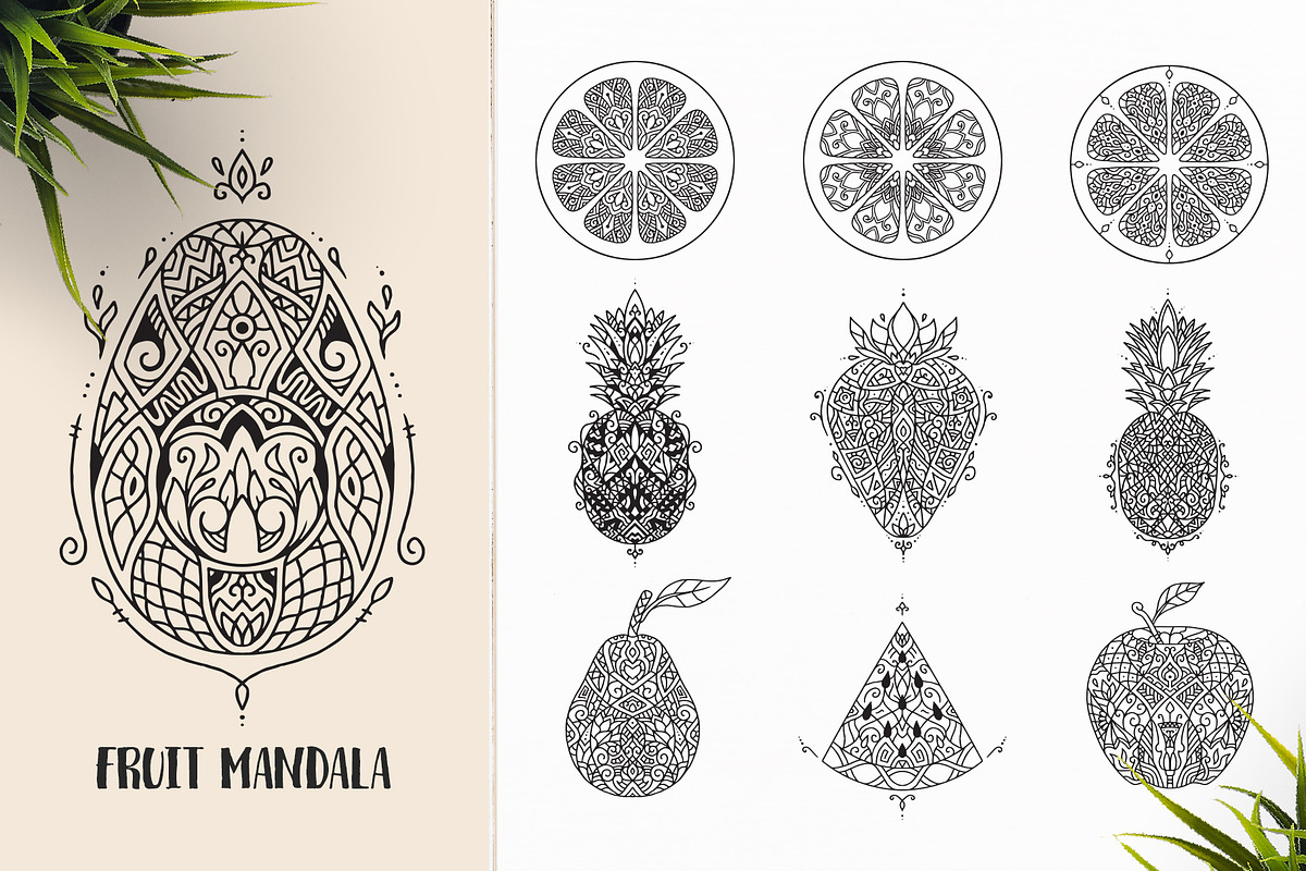 530 Vector Mandala Ornaments, an Animal Illustration by pixaroma (Photo 10 of 55)