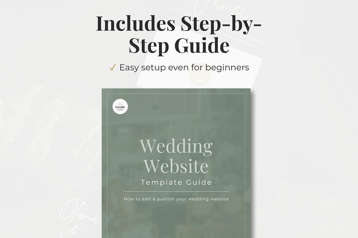Navy Wedding Website Invitation, a Landing Page Template by Everyday Perfection (Photo 9 of 10)
