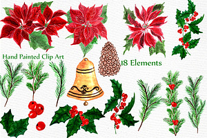 Christmas Wreaths Clip Art