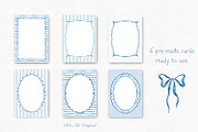 Watercolor Hand-Drawn Blue Frames, an Object Graphic by Solo Art Original (Thumbnail 7 of 12)