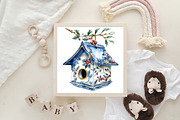 Chinoiserie Christmas Clipart, an Illustration by CraftArtStudio (Thumbnail 6 of 6)