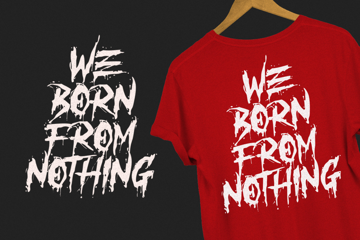 REBORN ZOMBIES FONT preview 2