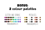 Glitter & Sparkle 1.0 for Procreate, a Brush Add-On by Design av MAD (Thumbnail 8 of 10)